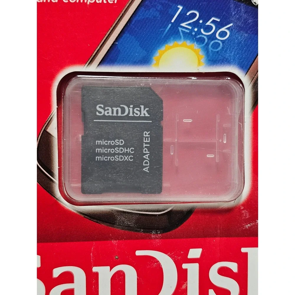 SanDisk 8GB microSDHC Memory Card with SD Adapter SDSDQ-008G-A46A NEW